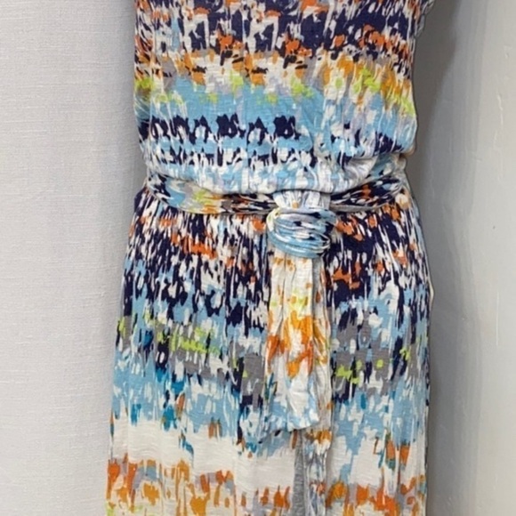 Michael Stars Knit Oyster Kaleidoscope Halter Maxi Dress | Sz M - Picture 3 of 7